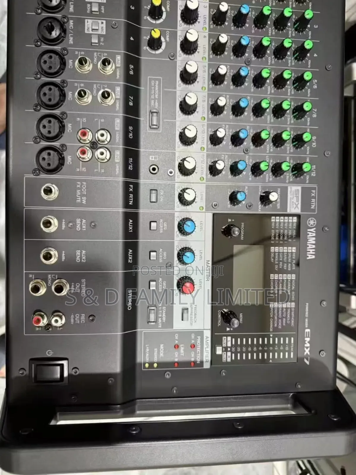 Yamaha Emx 7 12-Channel Powered Mixer