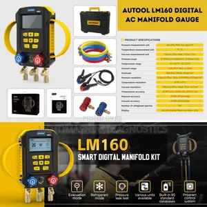 Autool Lm160 Advanced Digital Refrigerant Ac Manifold Gauge Set