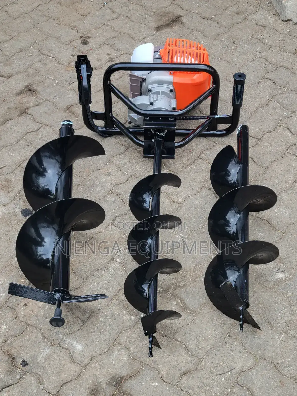 Petrol Earth Auger, Windsor / With Three Blades
