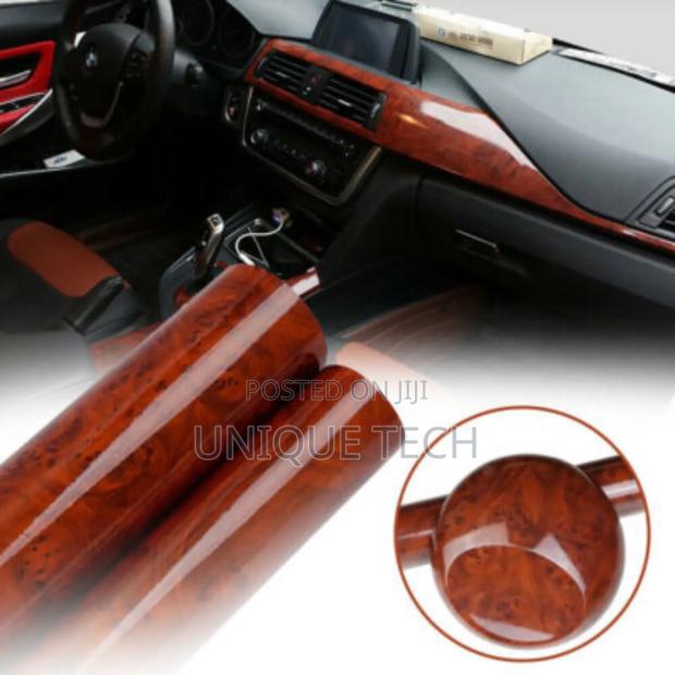 1m×1.5m Car 3d Wooden Design Vinyl Wrap Film Stylish Sticker