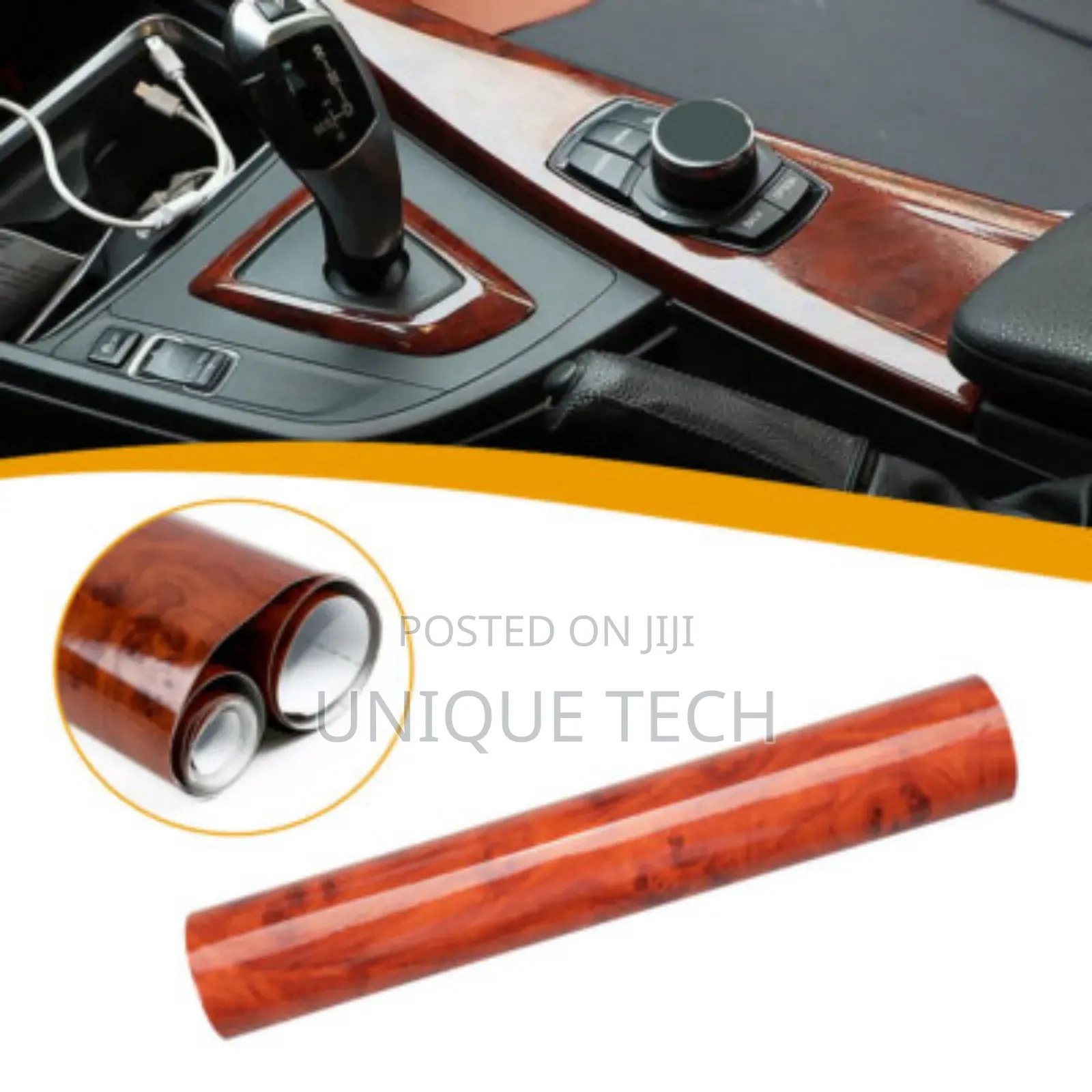 Wooden Design Car Wrap Film Sticker 1m×1.5m Universal Fit