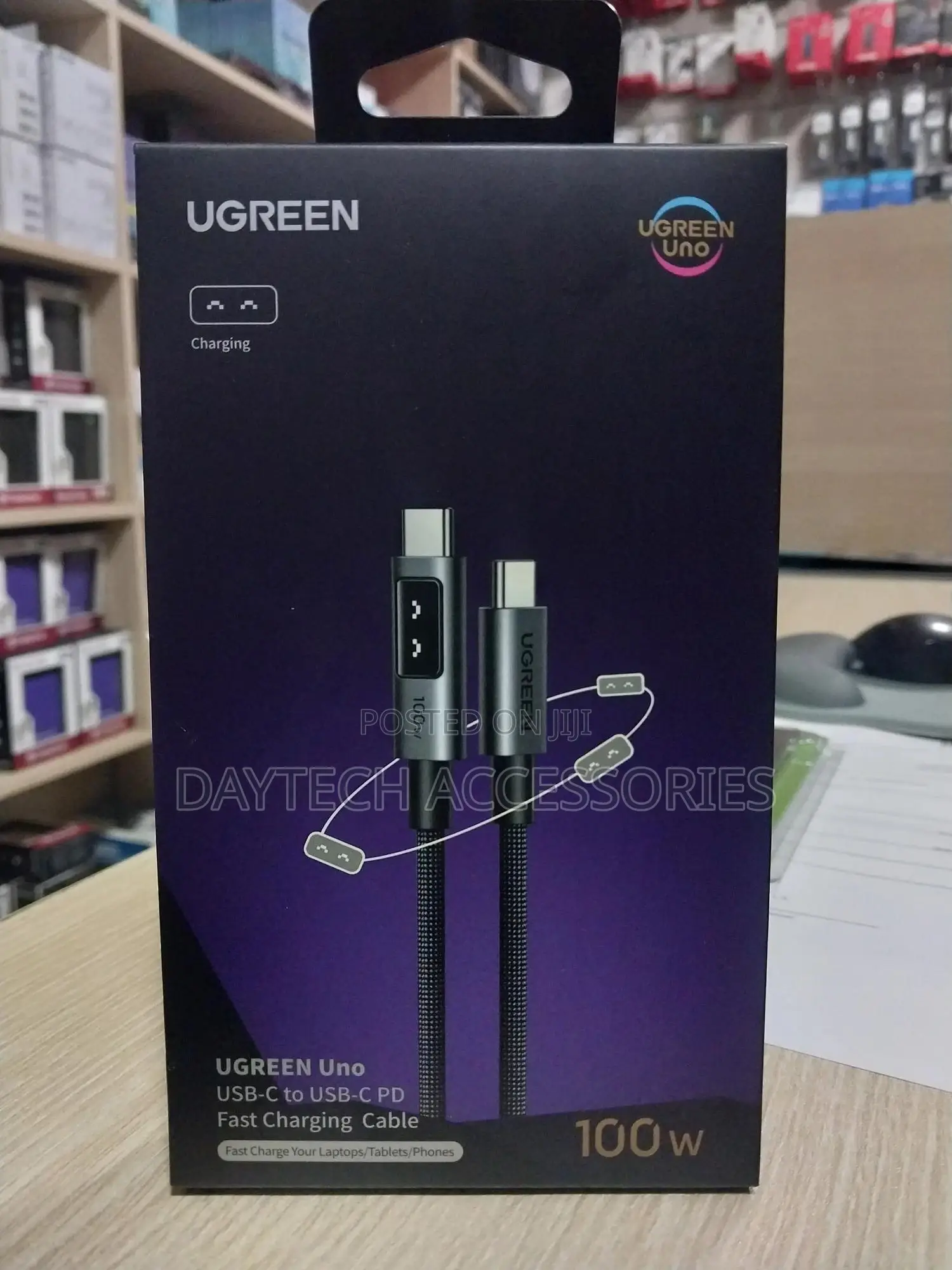 Ugreen Uno Robot Usb-C to Usb-C 100w Fast Charging 5a Cable – L509