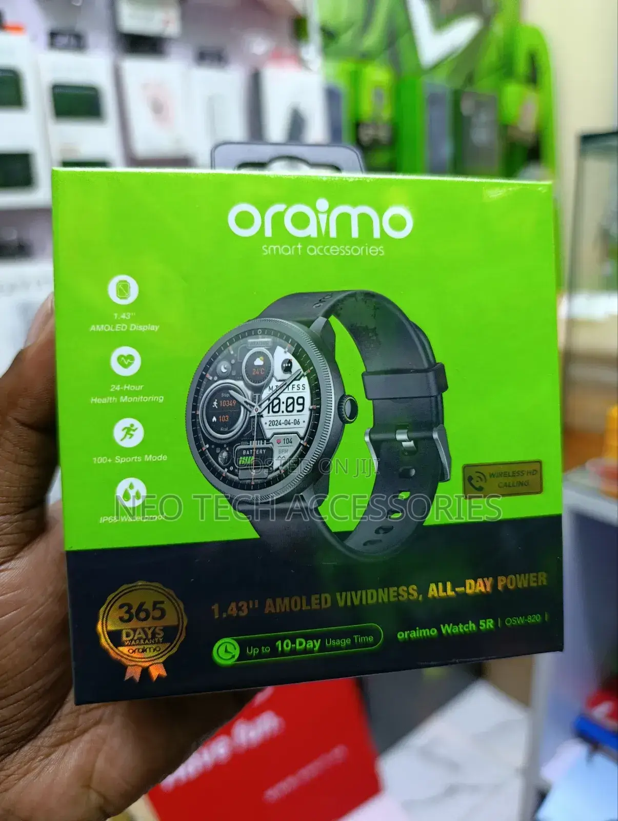 Oraimo Watch 5r 1.43'' Amoled Ip68 Smart Watch