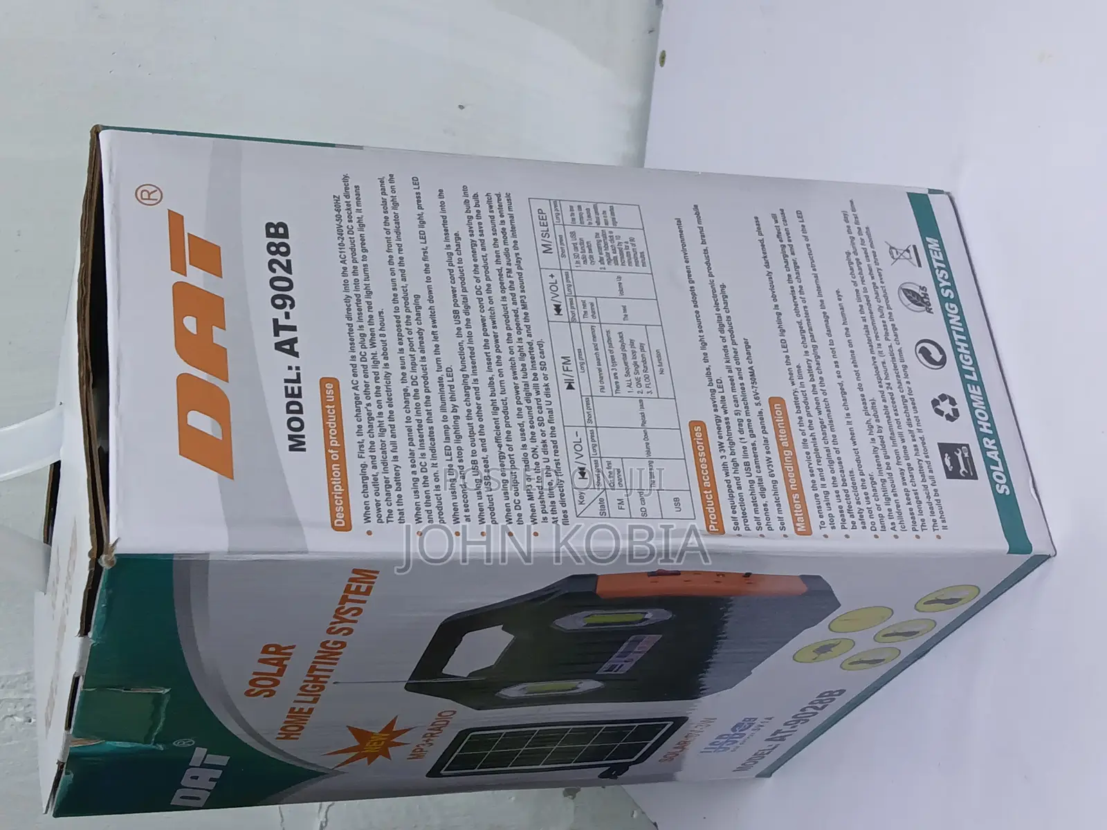 Solar Home Lighting System Dat at-9028b