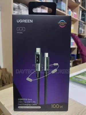 Ugreen Uno Robot Usb-C to Usb-C 100w Fast Charging 5a Cable – L509