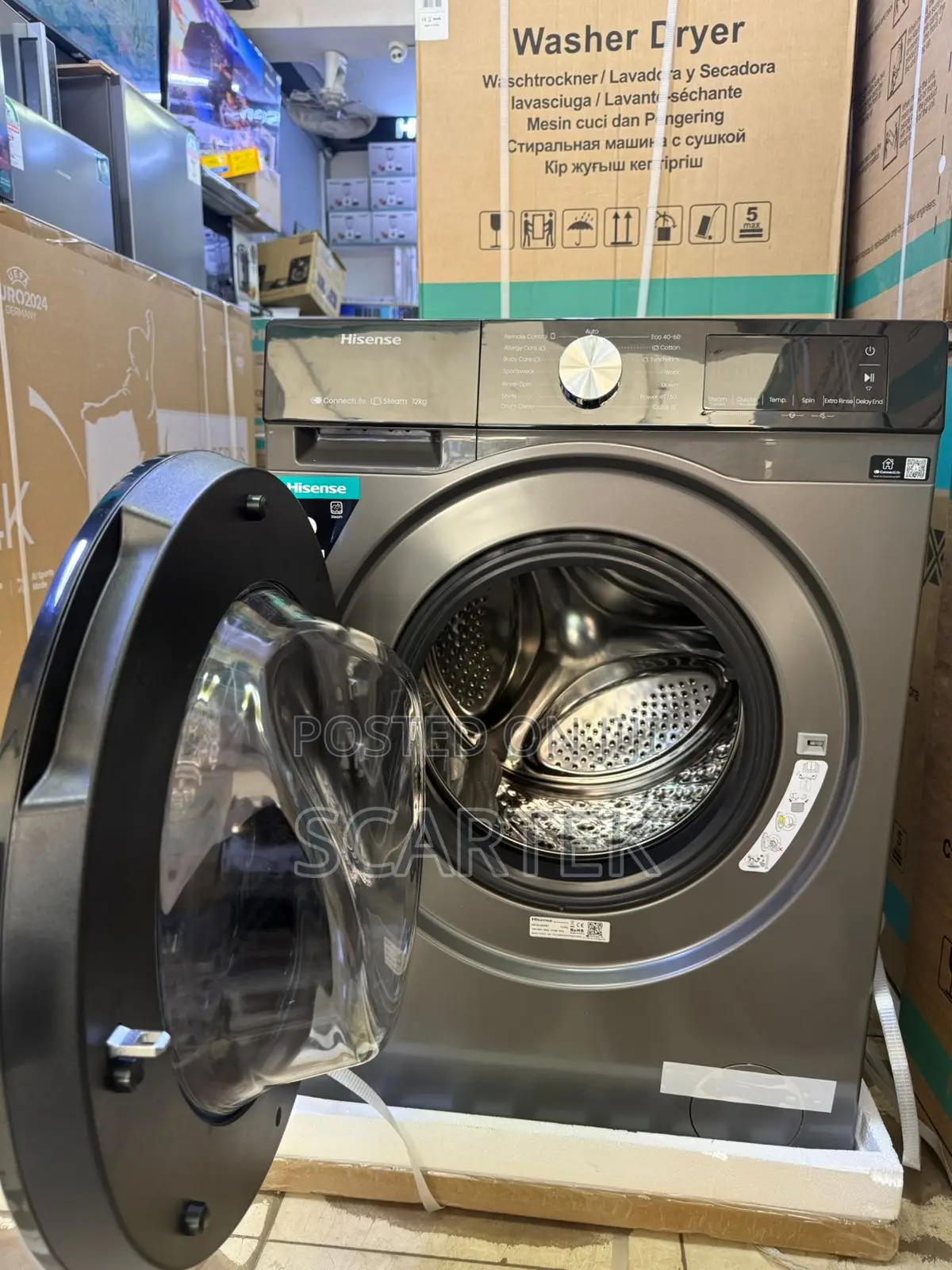 Hisense Washing Machine 12kg Wash And Spin