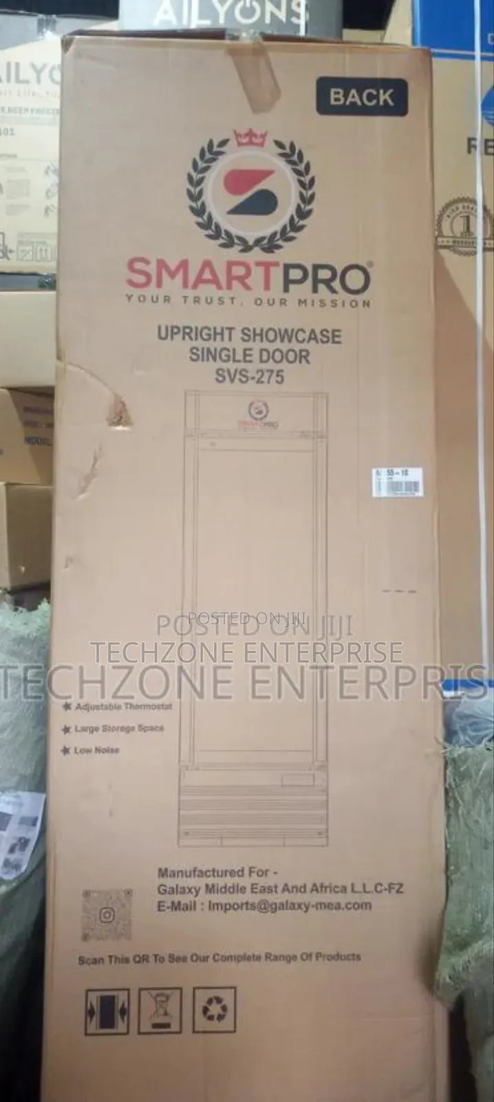 Smartpro Showcase Fridge 209l Model SVS-275 With Energy Saving