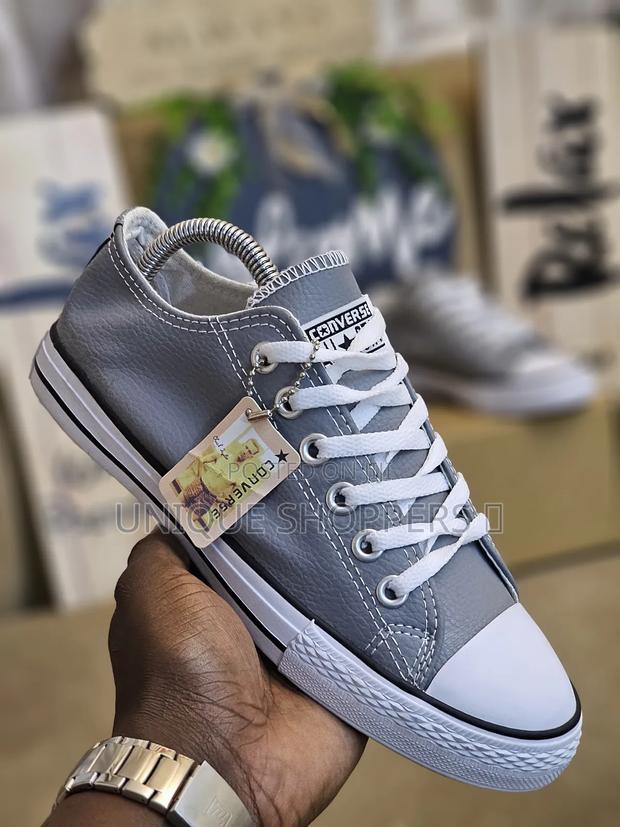 Leather Converse - main view