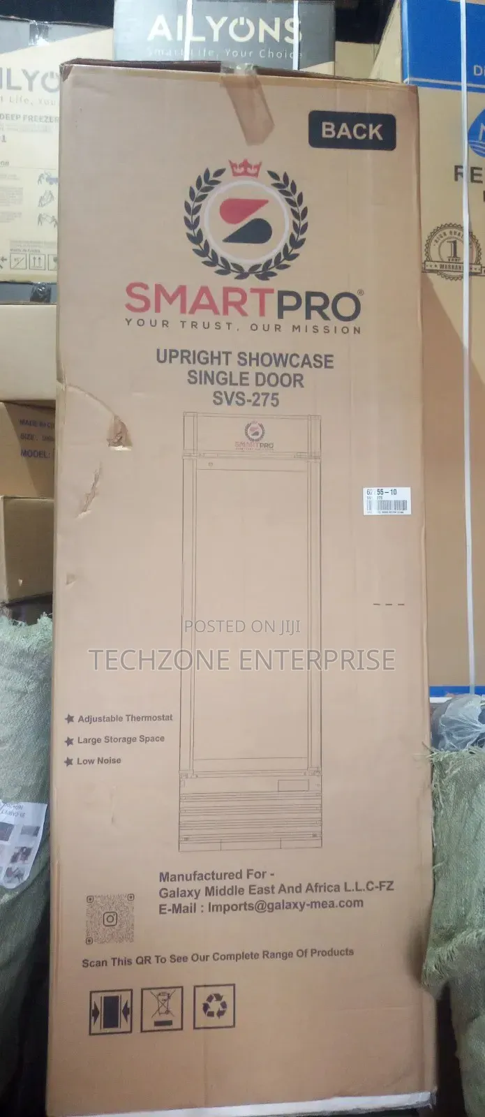 Smartpro Showcase Fridge 209l Model SVS-275 With Lock and Keys