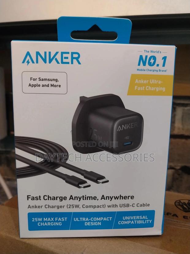 Anker B2656k11 25w Charger With Type-C to Type-C Cable