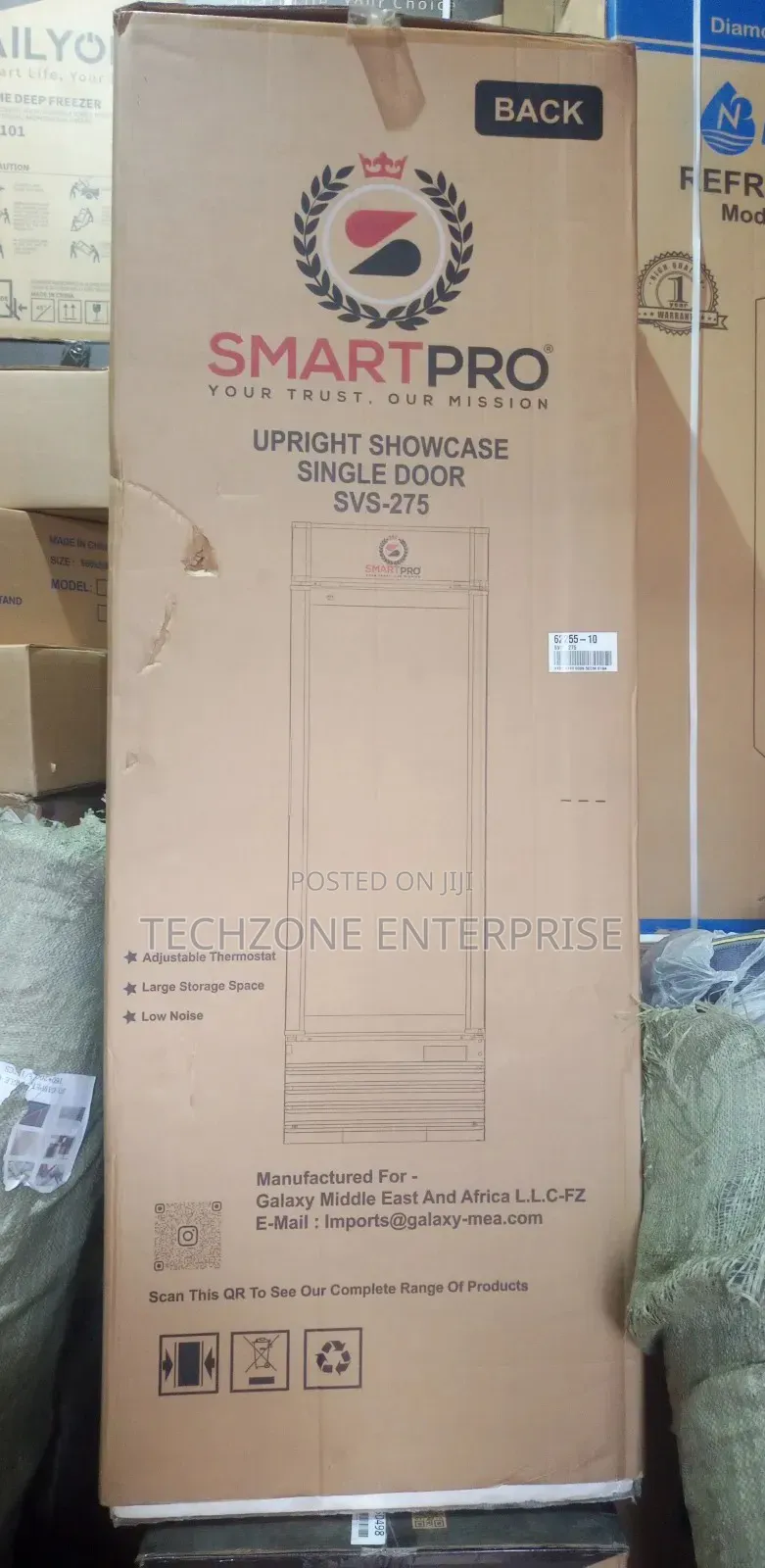 Smartpro Showcase Fridge 209l Model SVS-275 With Quiet Operation