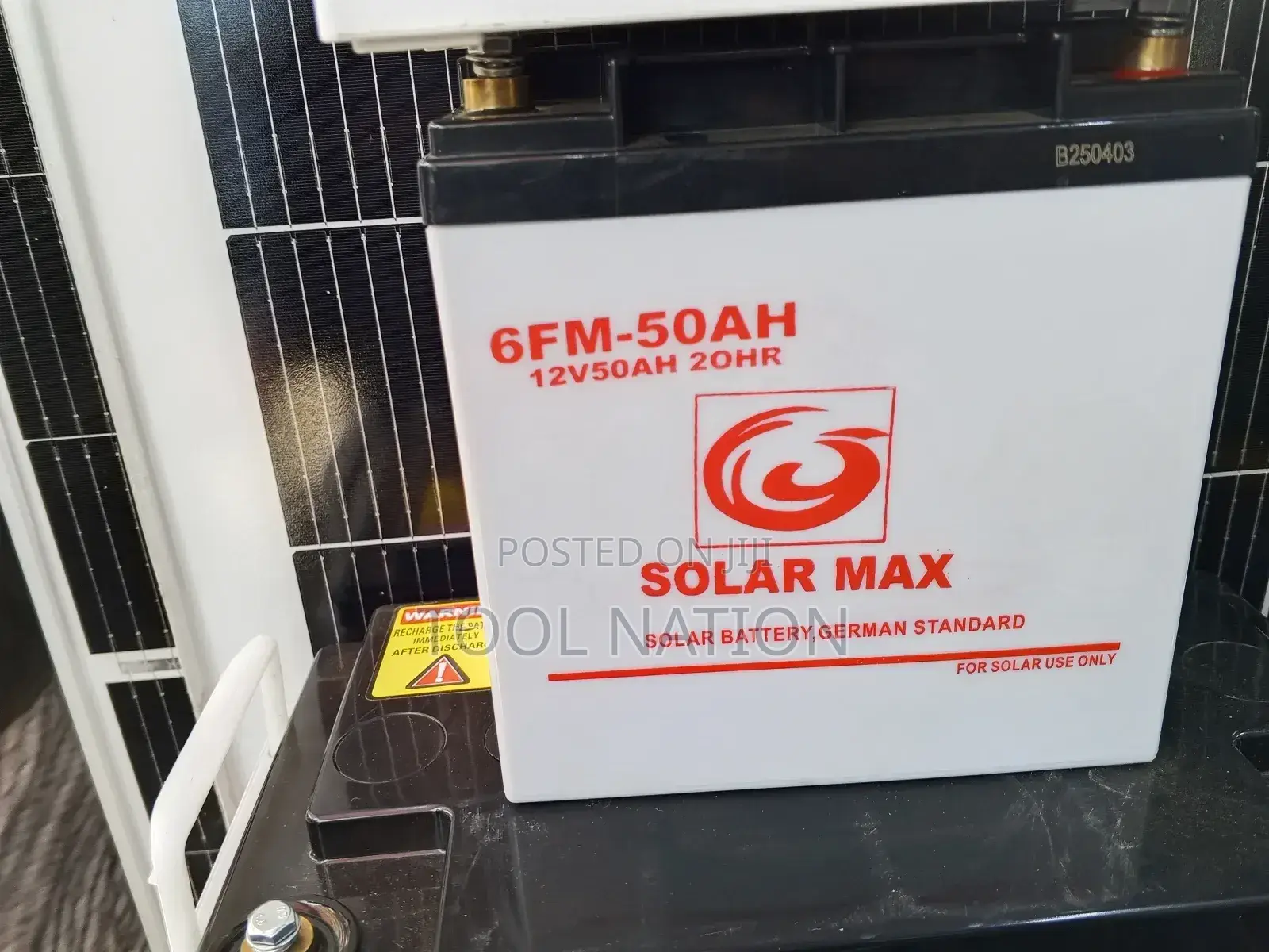 50ah Solar Max Battery