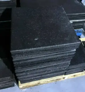 Large Rubber Gym Mat 1x1m, 15mm – Seamless Coverage