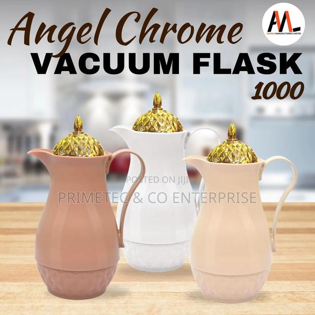 Angel Chrome Vacuum Flask 1000ml - main view