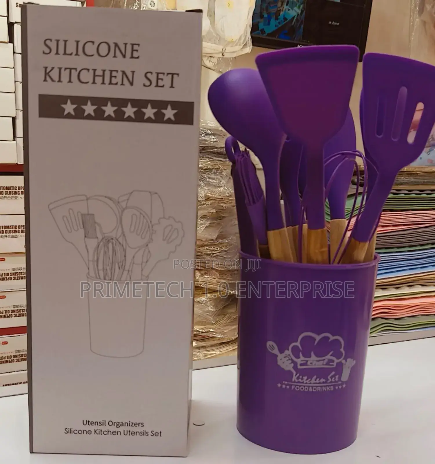Purple Silicone Spoon Set