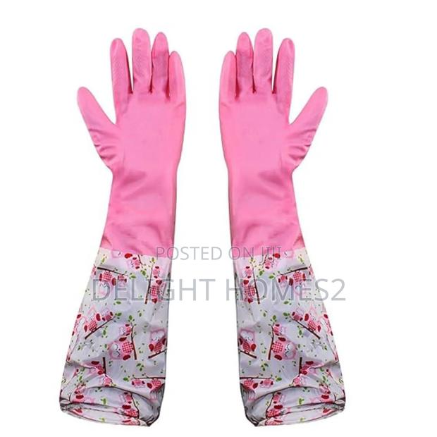 Full Arm Elbow Size Waterproof Wash Gloves_pa