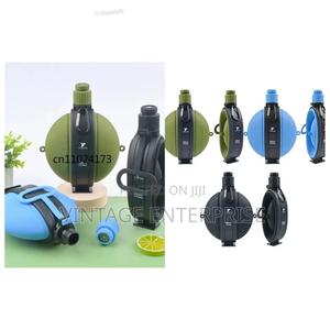 Foldable Silicone Water Bottle With Compass - Retractable - thumbnail 2