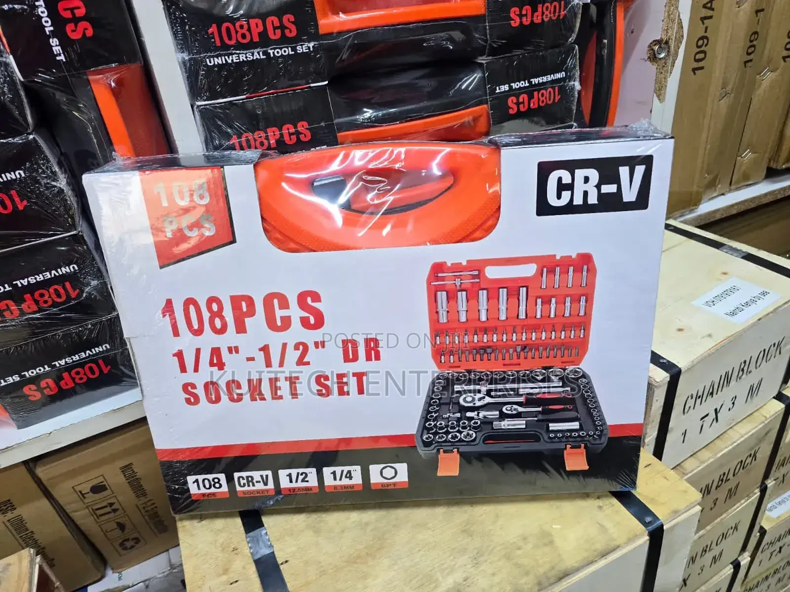 108pcs Mechanical Hand Tools/ Socket Set
