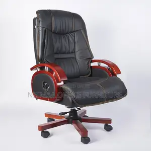 Office Seat: Executive Director's Leather Seat With Recliner Mechanism
