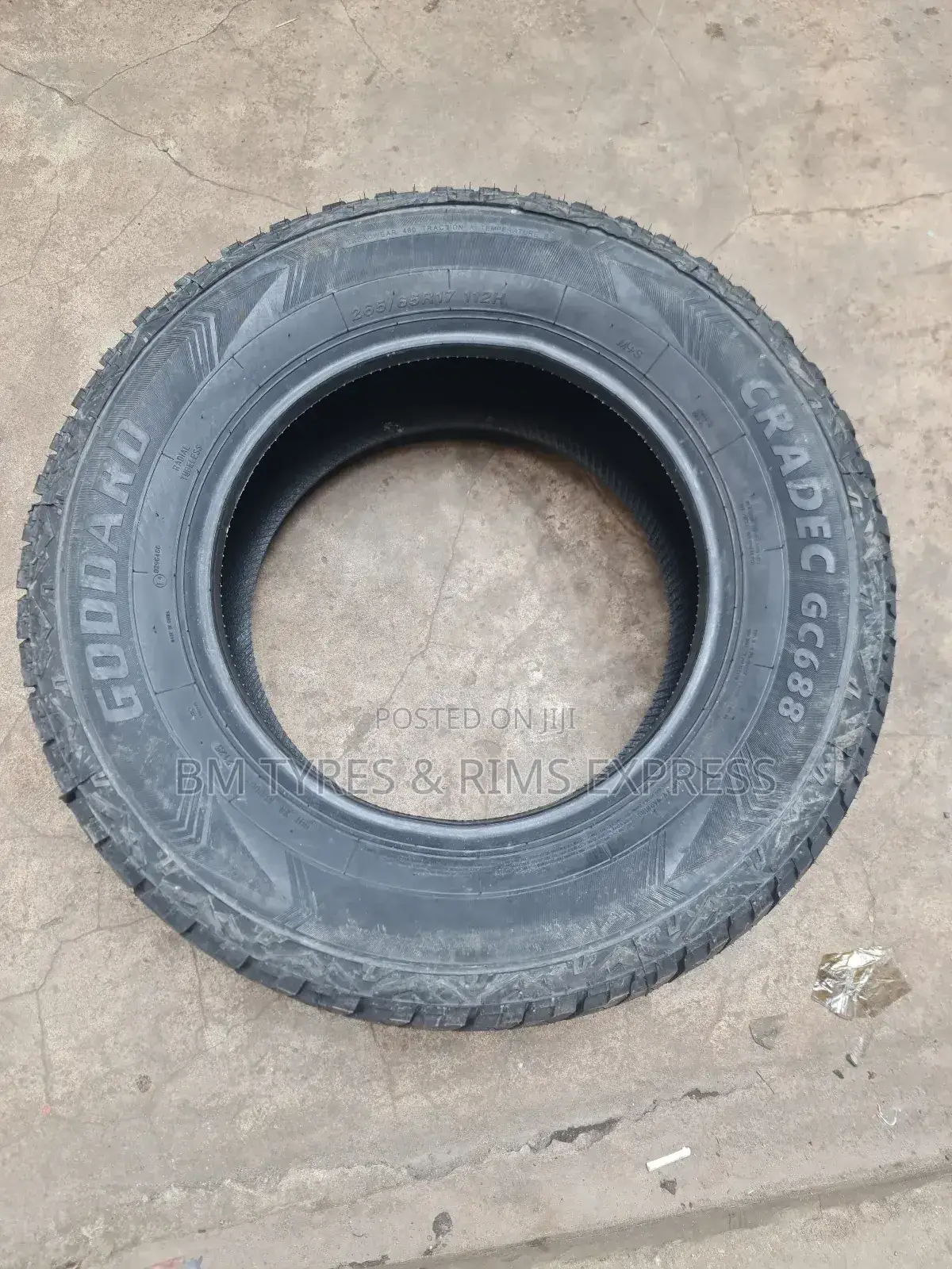265 /65 R17 Goddard Tyres(All Terrrain)