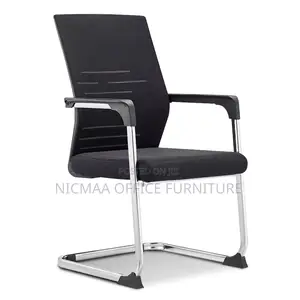 Office Seat: Strong Mesh Mid Back Chrome Visitor Seat