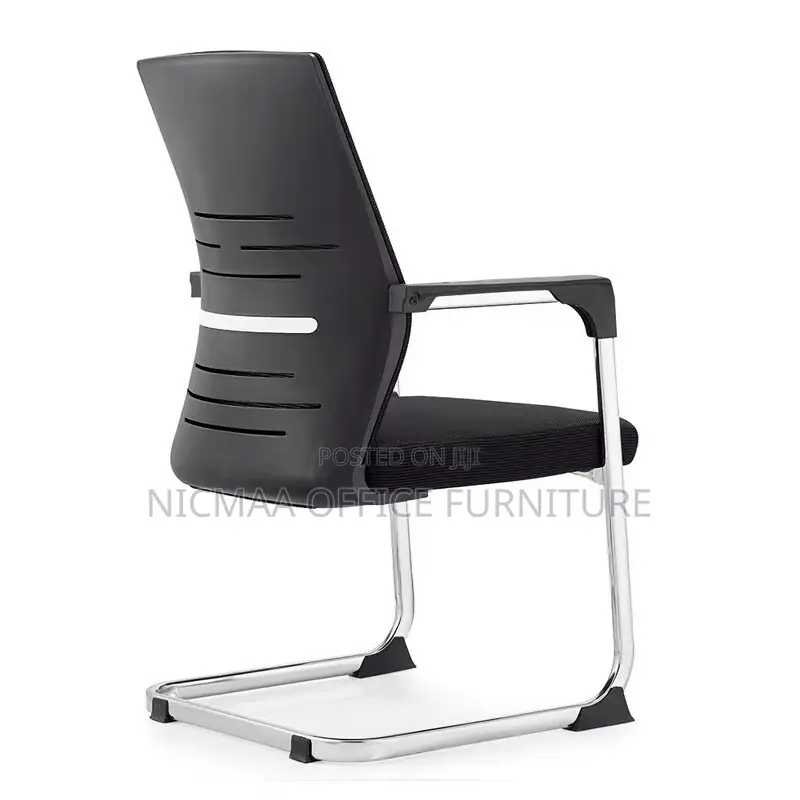 Office Seat: Strong Mesh Mid Back Chrome Visitor Seat