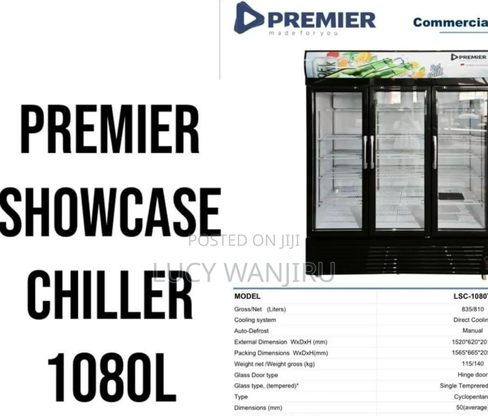 Showcase Chiller Display/ 1080l Showcase Chiller Disply