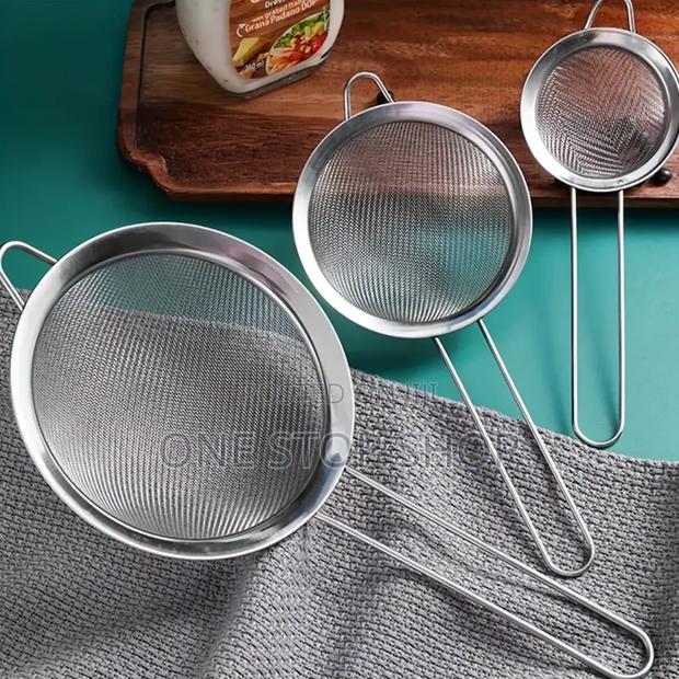 3pc Stainless Steel Colander Kitchen Strainer - main view