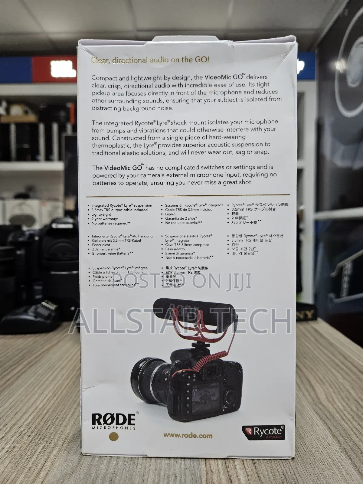 Rode Videomic Go Camera-Mount Shotgun Microphone