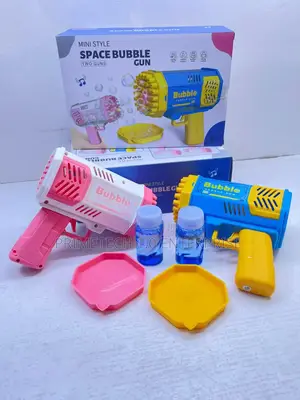 2 in 1 Bubble Gun -Blue and Pink