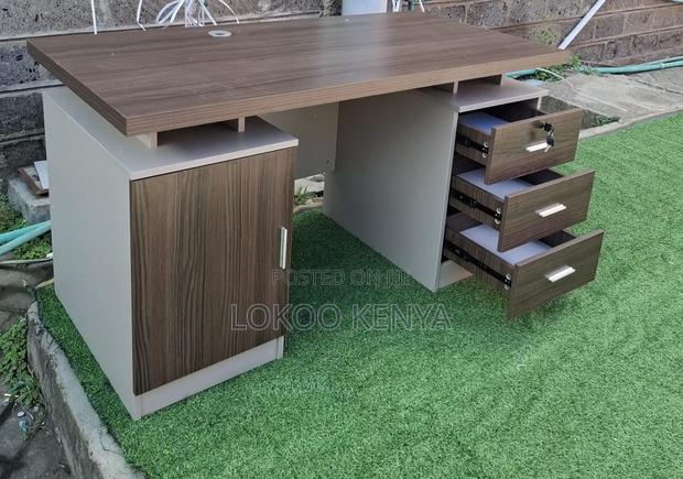 Office Desk : Walnut 1400mm MDF Office Chair - thumbnail 3