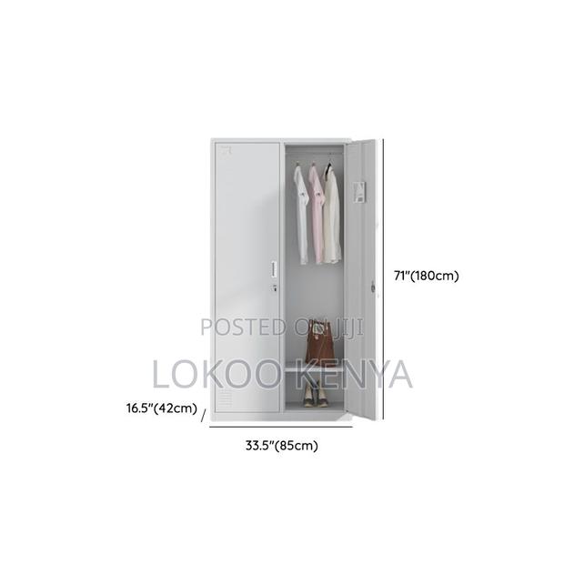 Office Cabinet : 9- Locker Alloy White Stainless Cabinet - thumbnail 2