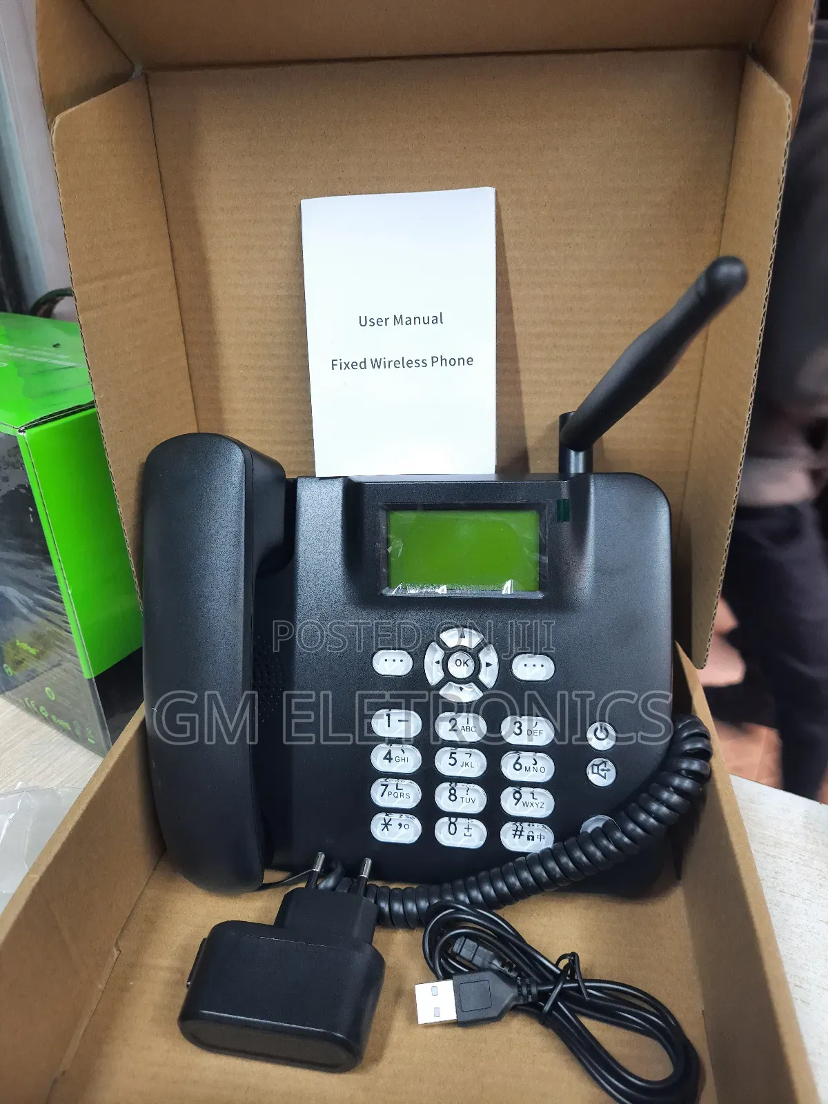 Wireless GSM Standard Landline With Super Signal Reception-1 Sim Card.