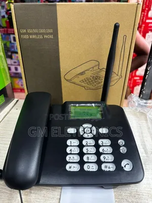 Wireless GSM Standard Landline With Super Signal Reception-1 Sim Card.