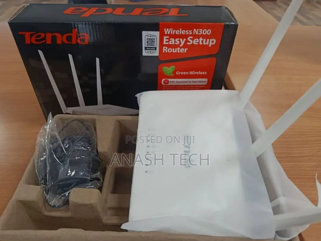 Tenda Wireless Router N300 F3 4lan Ports