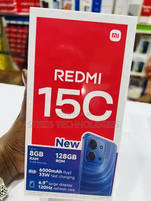 New Xiaomi Redmi 15C 4G 128 GB Black