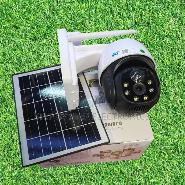 Two-Way Audio 4g Simcard Outdoor Security PTZ Rotating Solar Camera