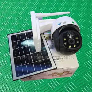 Built-in Microphone 4g Simcard Security PTZ Rotating Solar Camera