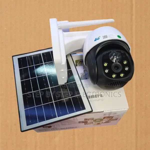 Android/Ios App Supports 4g Simcard Security PTZ Rotating Solar Camera