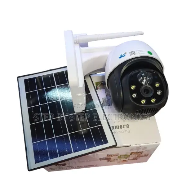 4g Simcard PTZ Rotating Solar CCTV Camera With Infrared Night Vision