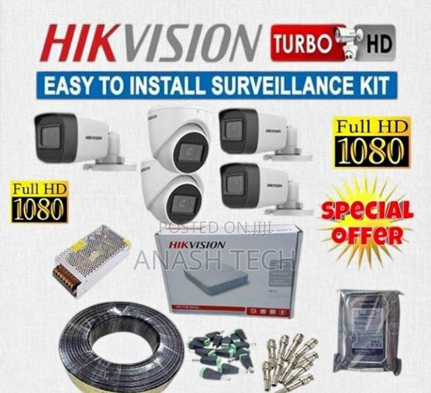 4 Channel CCTV Camera Complete Kit With 4 Cameras 1080p