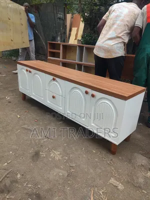 Designer White Tv Stand (6ft)