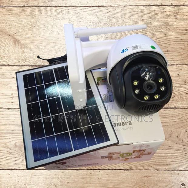 Ip66 Waterproof 4g Simcard Outdoor Security PTZ Rotating Solar Camera