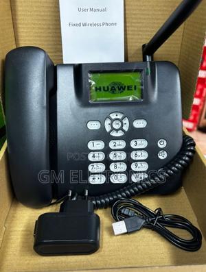 Classic Huawei GSM Single Sim Cordless Desktop Phone- Black. - thumbnail 2