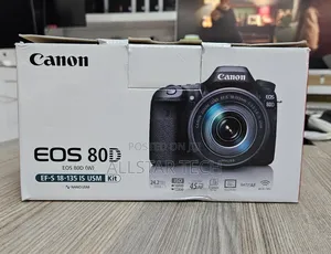 Canon Eos 80d DSLR Camera With 18-135mm Is Usm Lens