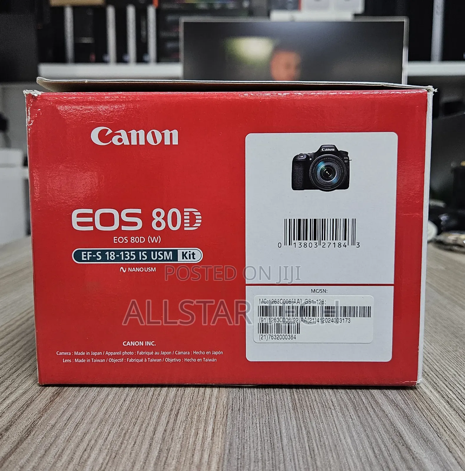 Canon Eos 80d DSLR Camera With 18-135mm Is Usm Lens