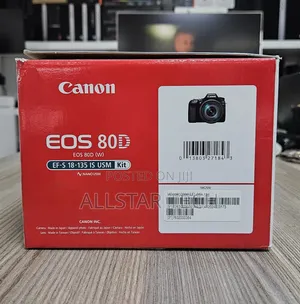 Canon Eos 80d DSLR Camera With 18-135mm Is Usm Lens