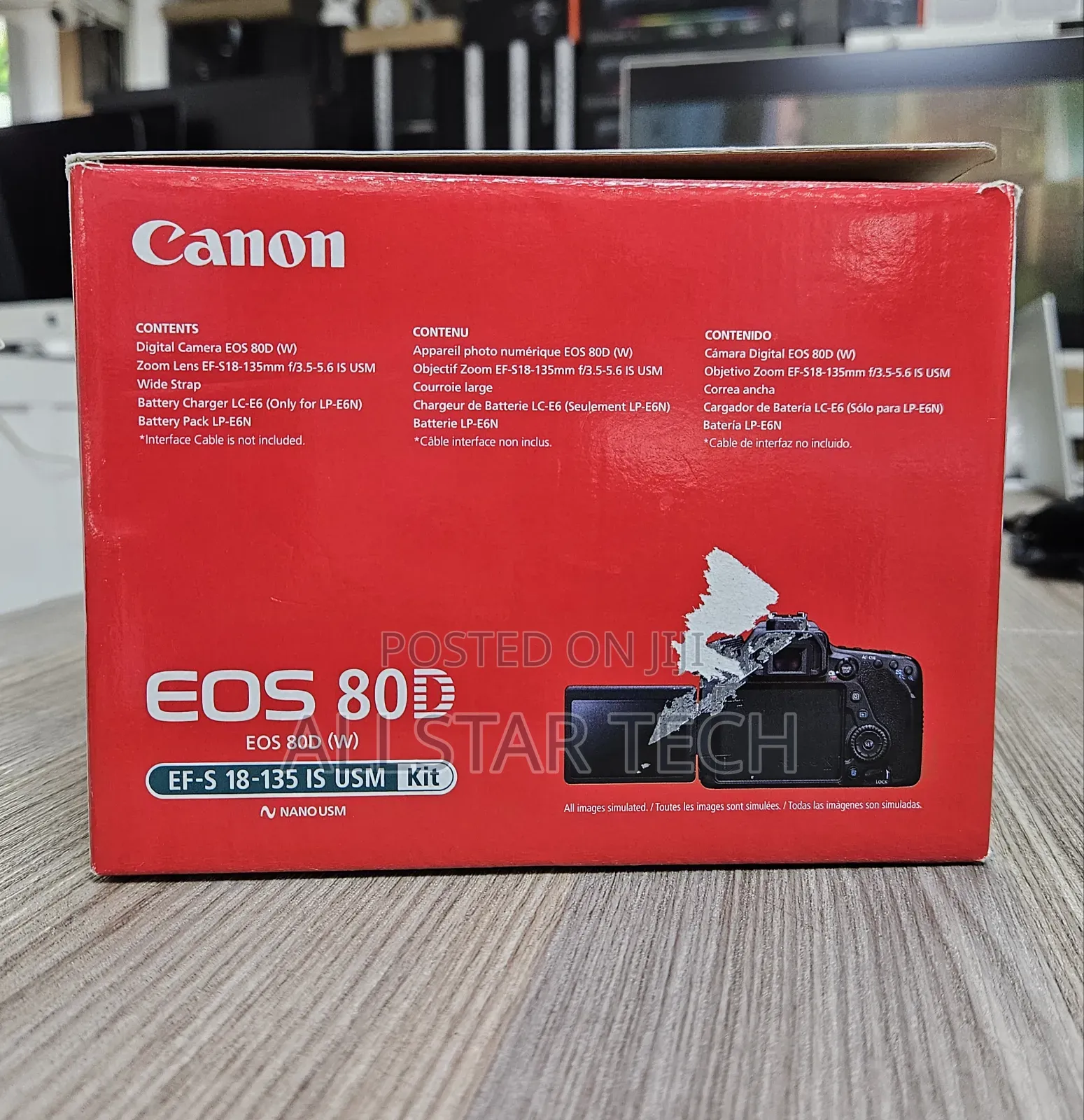Canon Eos 80d DSLR Camera With 18-135mm Is Usm Lens