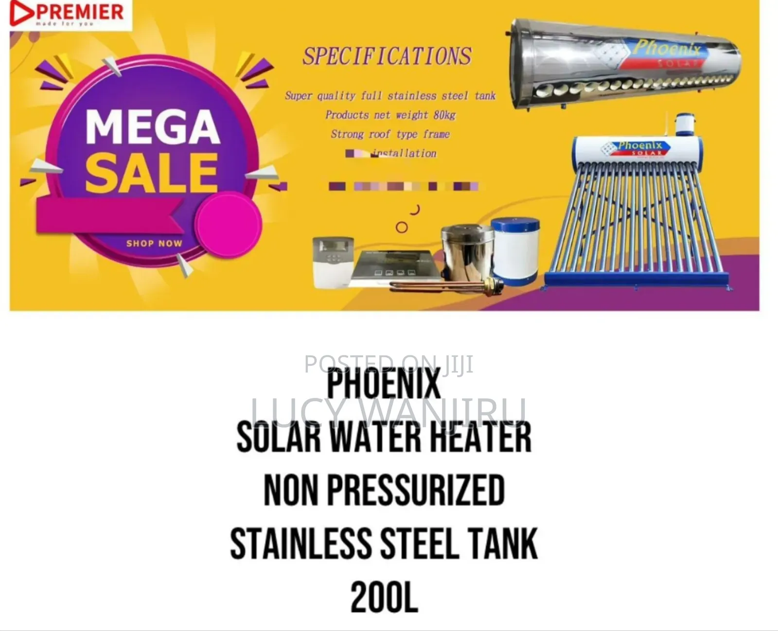 200l Solar Water Heater/ Solar Water Heater