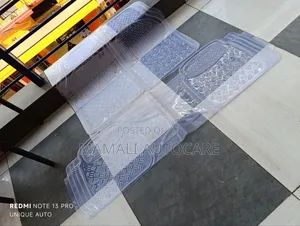 Conjoined Car Floor Mats /Clear 3 PCS Non-Slip Easy to Clean Mats